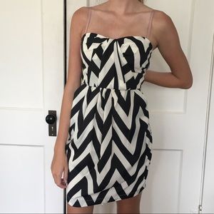 NWOT Greylin Chevron Mini Dress